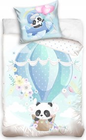 Gyerek Panda Ágyneműhuzat Lufiban Mackó 160x200
