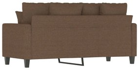 vidaXL kétszemélyes barna szövetkanapé 140 cm