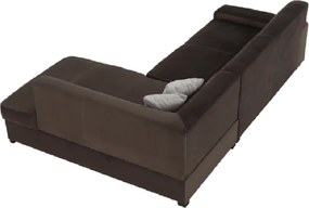 Ülőgarnitúra, barna, jobbos, MINERVA NEW