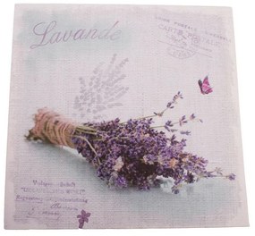 Lavender letter vászonkép, 28 x 28 cm