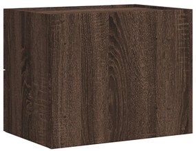 2 db barna tölgy színű fali éjjeliszekrény 45 x 30 x 35 cm