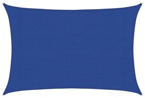 kék négyszögletű HDPE napvitorla 160 g/m² 3x5 m