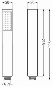 Mexen tartozékok - 1 pontos kézizuhany készlet R-77, króm, 785776052-00