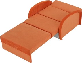 Széthúzható fotel, narancssárga, MILI 1