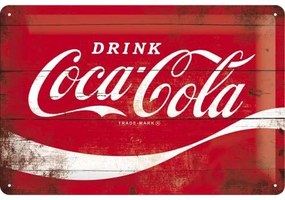 Fém tábla Coca-Cola - Logo Classic, (30 x 20 cm)