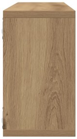 Fali Polcok 4 db Kézműves Tölgy 80x15x26 cm Mérnöki Fa