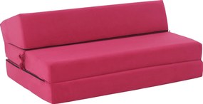 Összecsukható matrac/fotel, 2v1, rózsaszín magenta, VEDIS