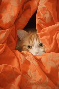 Poszter 20x30cm Rejtett macska