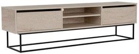 TV szekrény Escape 180 -Fekete, Travertine