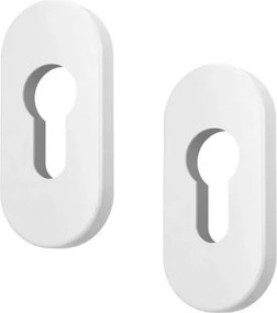 Ovålis tåbla Ral 9016 fehér 2 db