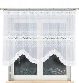 Jacquard függöny békák számára Bastia 250x130 fehér