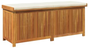 tömör akácfa kültéri párnatartó láda 150x50x60,5 cm