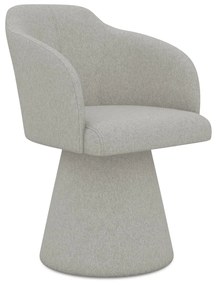 Világosszürke kárpitozott étkezőfotel Kanoa – Makamii