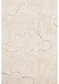 Krémszínű mosható kézi szövésű pamut gyerek szőnyeg 140x200 cm Clouds – Lorena Canals