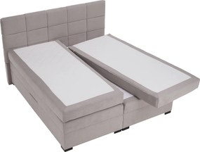 Boxspring ágy, 180x200, szürkésbarna Taupe, APRIL