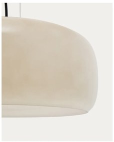 Szürkésbézs LED függőlámpa üveg búrával ø 38 cm Reig – Kave Home