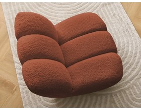 Téglavörös buklé fotel Janissaire – Bobochic Paris