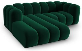 Sötétzöld sarokkanapé (bal oldali) Lupine – Micadoni Home