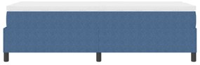 Boxspring Ágy Mattal Kék Egyszemélyes Corduroy Szövet
