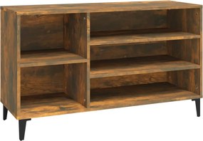 vidaXL füstös tölgy színű szerelt fa cipősszekrény 102 x 36 x 60 cm