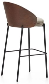 Barna-bézs bárszék (ülésmagasság 77 cm) Eamy – Kave Home
