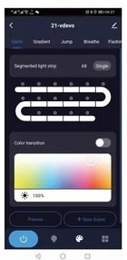 Immax NEO 07734L-LED RGB Dimmelhető szalag MUSIC 18W/230V 5m IP65 Wi-Fi Tuya + távirányító