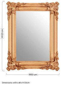 Fali tükör 93x123 cm Georgia – Premier Housewares
