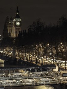 Poszter 30x40cm Esti kilátás a Big Benre, Assaf Frank