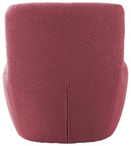 Rózsaszín buklé fotel Ada – Leitmotiv