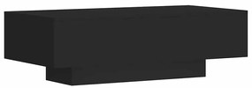Fekete szerelt fa dohányzóasztal 100x49,5x31 cm