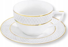 Porcelán csésze Prémium kávéscsésze csészealjjal, ajándék 170 ml Wilmax