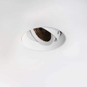 Modern beépíthető spotlámpa fehér GU10 AR70 kerek, szegély nélküli - Oneon Honey