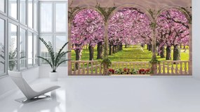 Fotótapéta - Vault - fa erdő fa táj (152,5x104 cm)