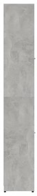 betonszürke szerelt fa fürdőszobaszekrény 30 x 30 x 183,5 cm