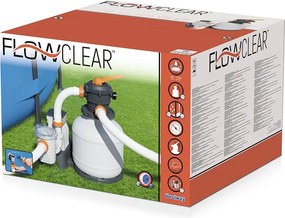 Flowclear Homokszűrős vízforgató 8 m³/h ChemConnect vegyszeradagolóval