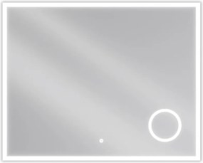 Mexen Kala megvilágított fürdőszobai tükör kozmetikai tükörrel 100 x 80 cm, LED 6000K, páramentes - 9820-100-080-611-00