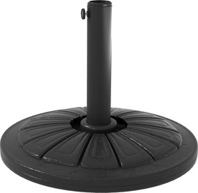 Outsunny Kerek Napernyő Álmosztály Alap 13 kg-os HDPE Betöltött Beton Súlyozással Ø38/48 mm-es Napernyő Polchoz Ø43x32 cm Fekete | Aosom