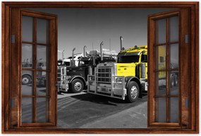 Poszterek 60x40 Sárga teherautó az USA-ból