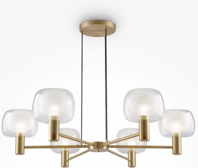MAYTONI MOD411PL-06G VISION Glamour Csillár Átlátszó, Arany E14 IP20