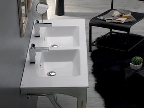 CeraStyle IBIZA - porcelán mosdókagyló - DUPLA - 121 x 51 cm