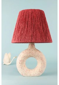 Asztali lámpa 1xE27/40W/230V fehér/piros