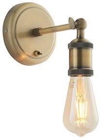 Endon 97245 - HAL fali irányítható spotlámpa 1xE27/10W/230V, sárgaréz