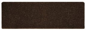 15 db tűvel lyuggatott barna szövet lépcsőszőnyeg 65x21x4 cm
