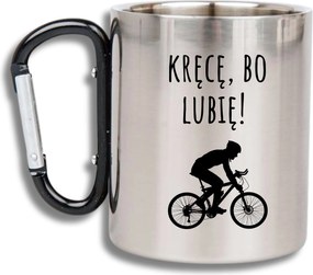 Bögre Acél Fül Karabiner Kerékpáros Vicces Tekerni Mert Szeretem