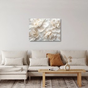 Üveg kép - Finom bazsarózsák (70x50 cm)