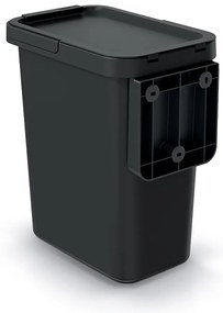 Függő szemetes, 12 l, fekete