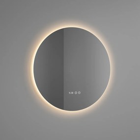 Kerek tükör LED világítással Ø60cm | Fényerő és színhőmérséklet szabályozás | Welland Type-1