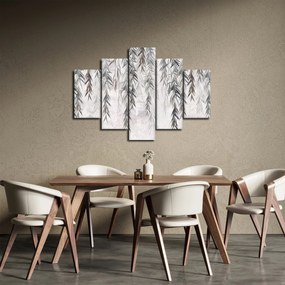 Kép - Fűzfa gallyak szürke vakolatban (150x105 cm)
