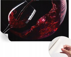 Öntapadós tapéta Divatos 3D fali ragasztóval Vörösbor 416x254 cm