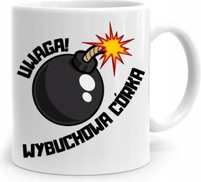 Ajándék Bögre Lányomnak Figyelem Robbanó Lányom! fényképes nyomattal